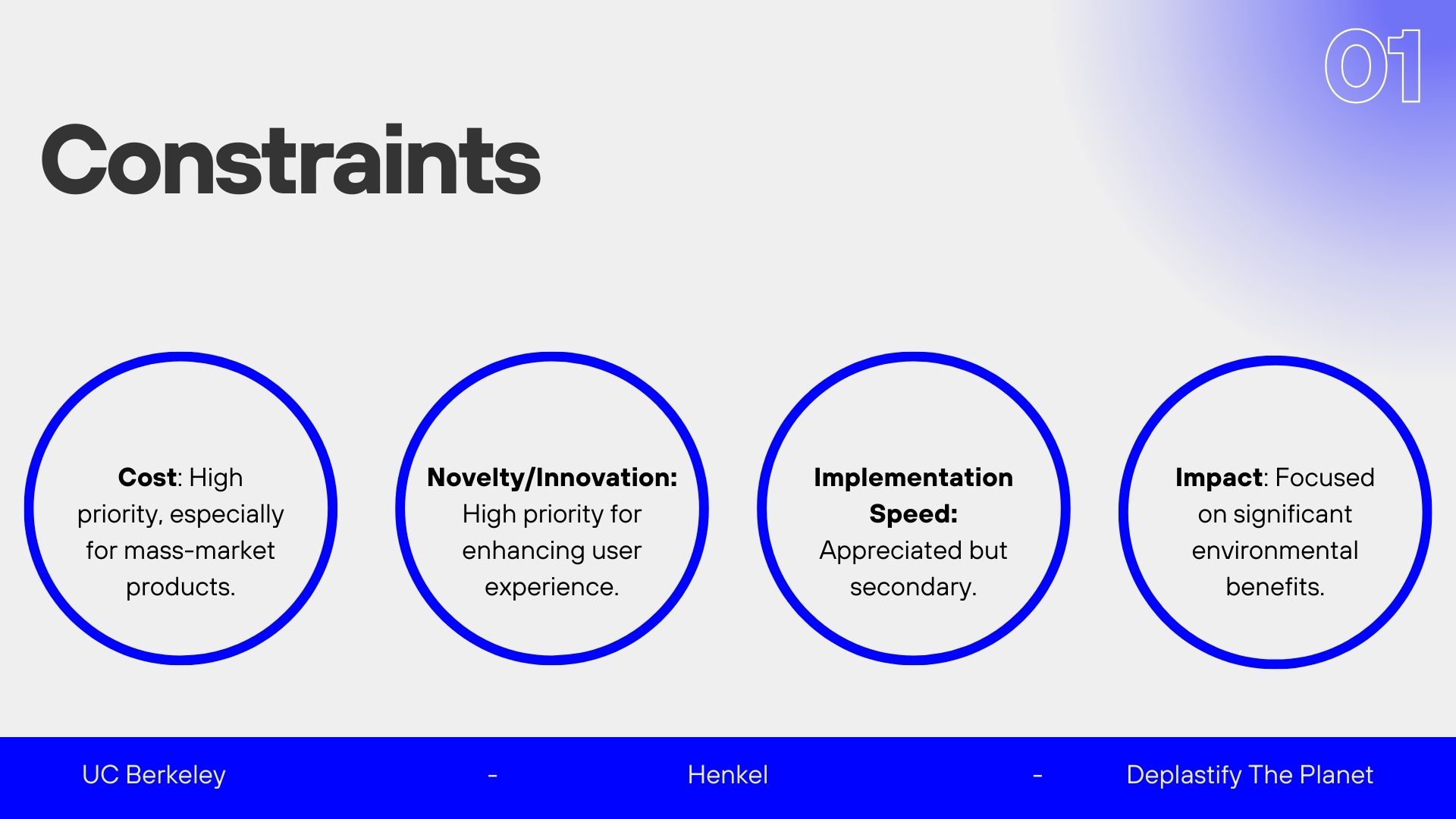 Project constraints