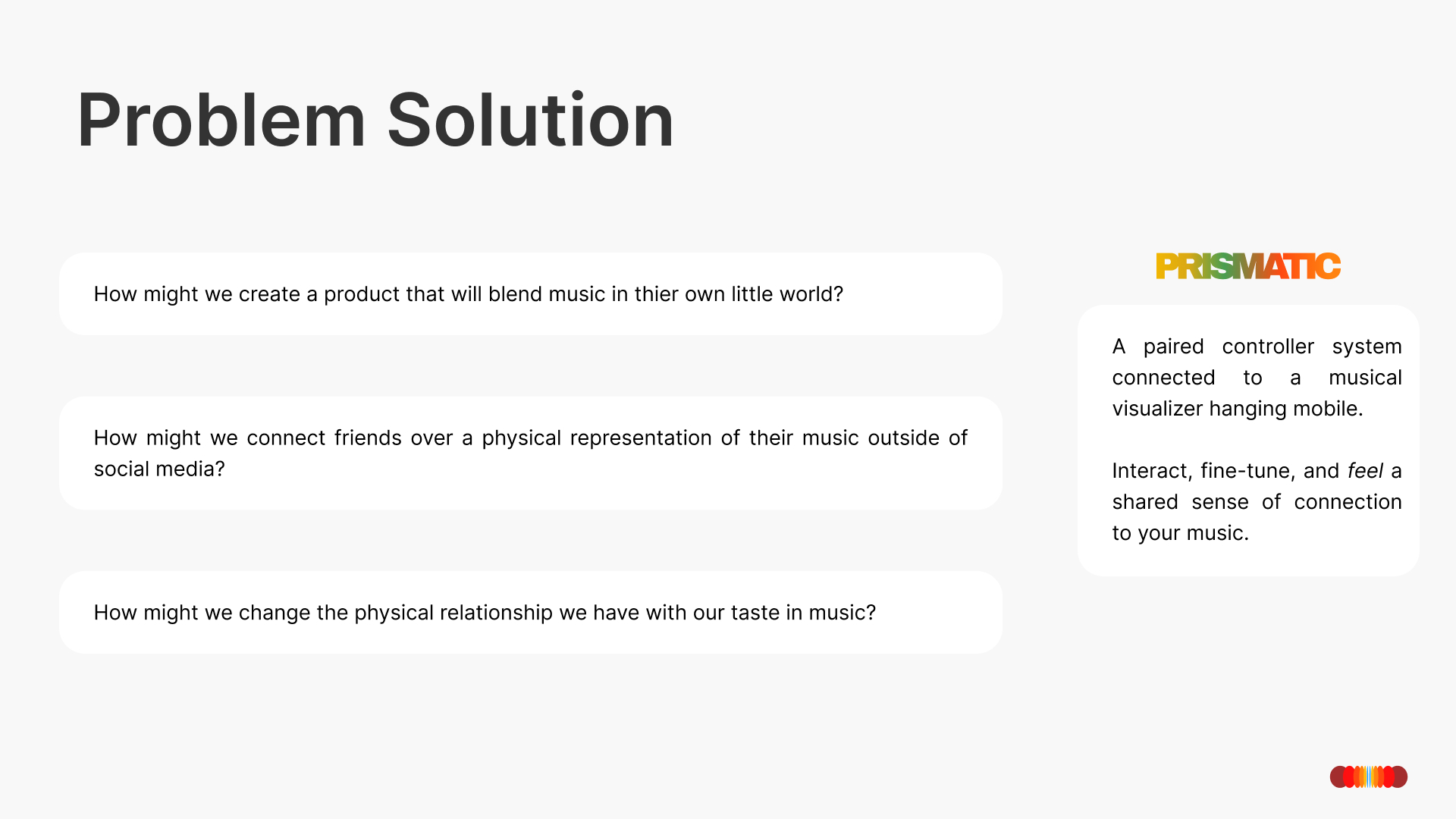 PRISMATIC problem statement and solution